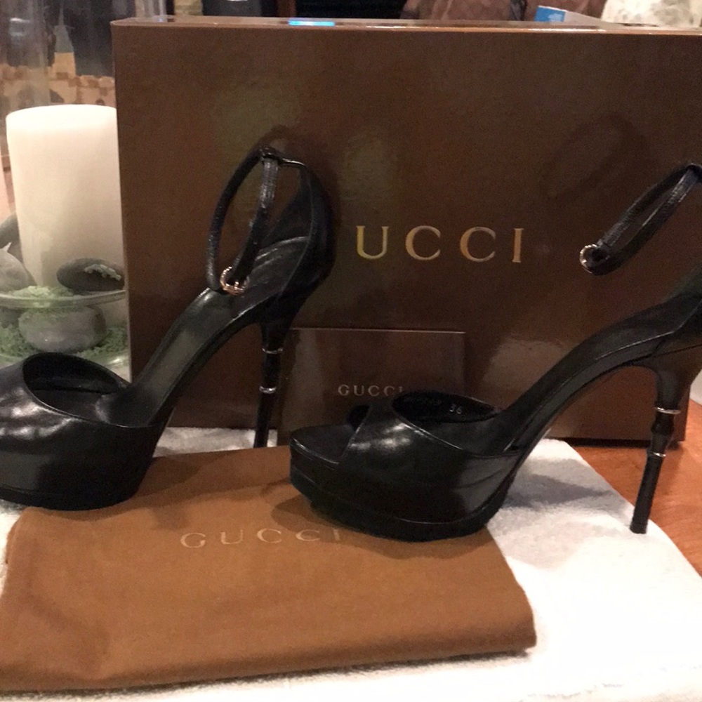 Gucci stacks heels
